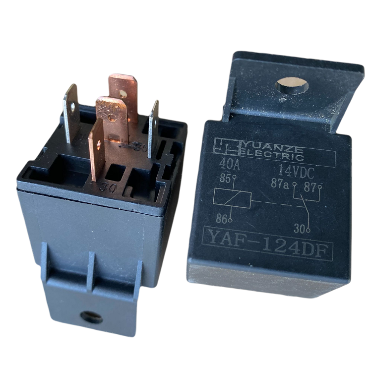 Yuanze YAF Car Relay SARL 5v 12V 24VDC 4pin 5pin Mini Waterproof Relays HFV4 40A 14VDC Automotive Control Relay