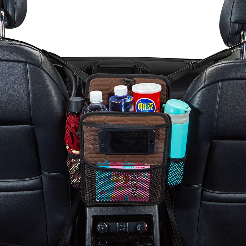 Manufacturer Cheap Car Back Seat Storage Bag Hanging Armrest Multifunction Auto Backseat Car Organizer With Bottle Cup Holder