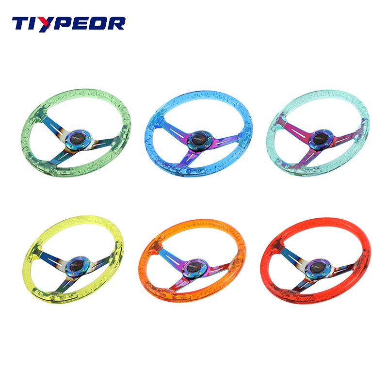 Original logo deep dish jdm drift custom race universal racing sport steering wheel
