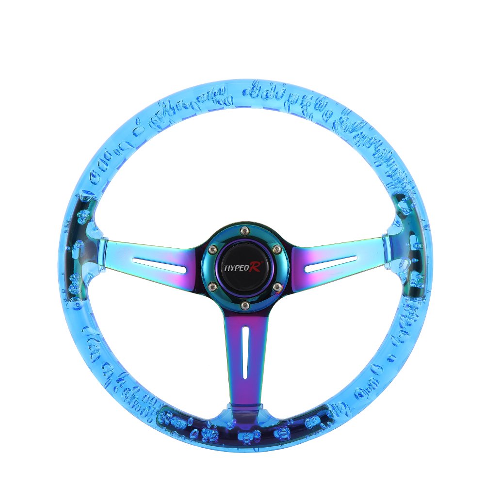 Original logo deep dish jdm drift custom race universal racing sport steering wheel
