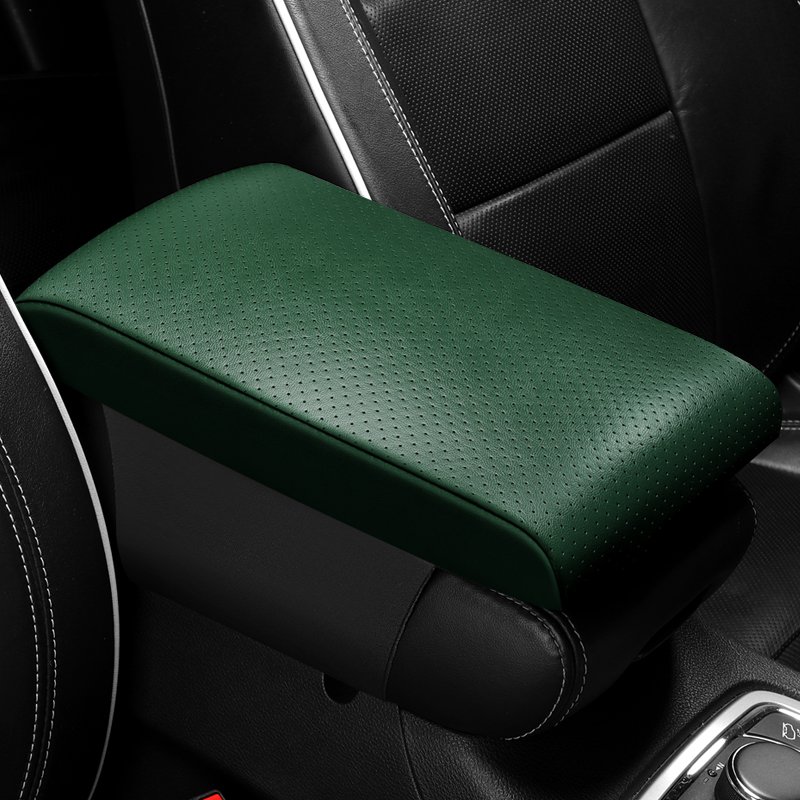 Wholesale Driver's Armrest Pad with Sheepskin Texture Memory Cotton Armrest Box Interior Decoration for Cars Made of Leather