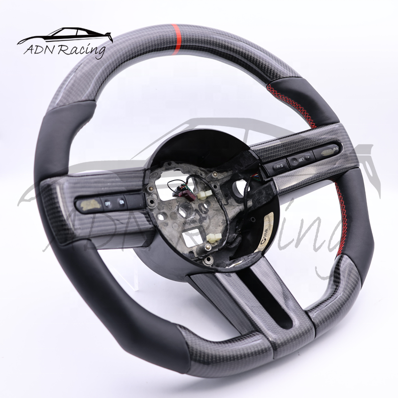 Carbon Fiber OEM Steering Wheel For FORD MUSTANG V6 V8 GT 2005 2006 2007 2008 2009