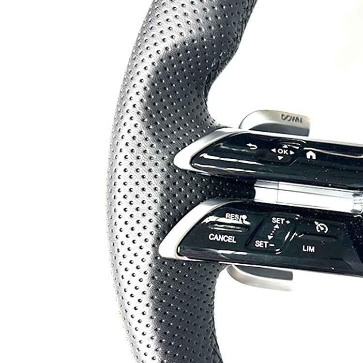 Black Leather Steering Wheel For Mercedes Benz AMG CLS G CLASS W217 W218 W219 W222 W253 W205 Steering Wheel