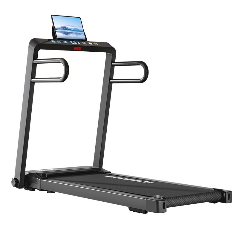 U-Shaped LCD Screen Security Armrest Small Silent Foldable Electric Walking Climbing Machine Home Indoor Fitness Running Machine