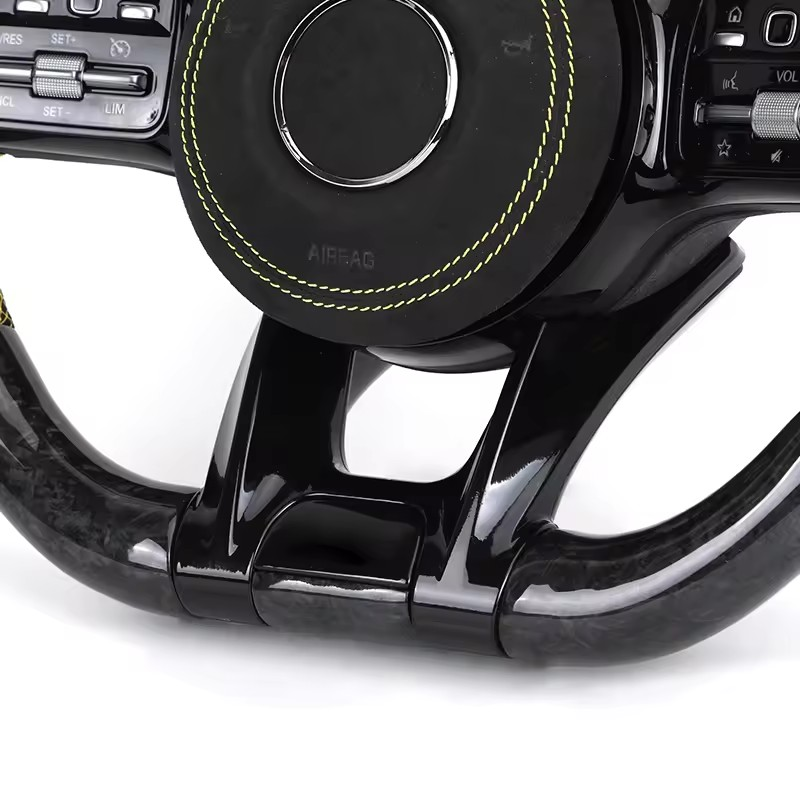 Custom Forged Carbon Fiber Racing Lenkrad Half Alcantara Steering Wheel for Mercedes Benz W205 W213 W222 X290 W463 CLA M4 M5