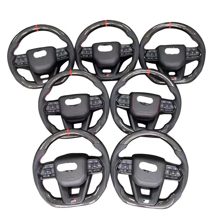 Best Selling wholesale Real Carbon Fiber Leather Steering Wheel wood car Steering wheel For TOYOTA LEVIN GT YARIS EZ