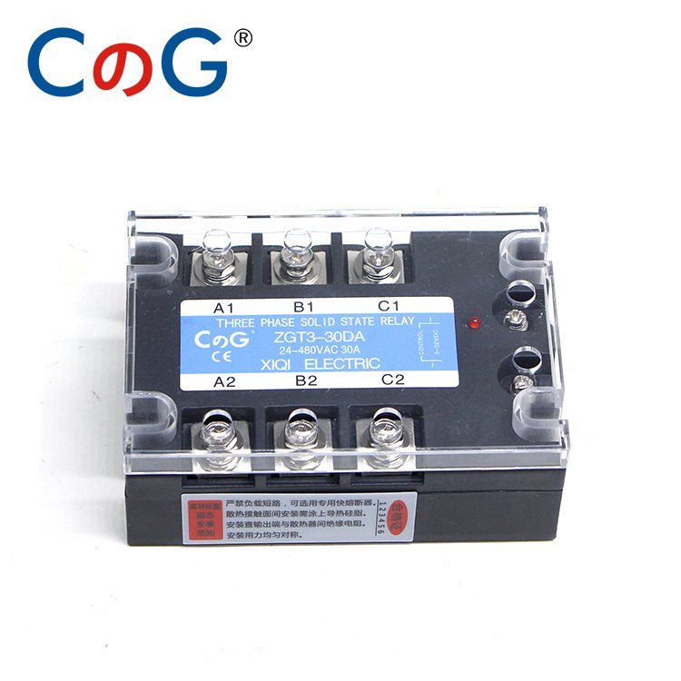 CG Solid State Relay DC to AC SSR3-30DA 10A 30A 380VAC Three Phase Electric Relay