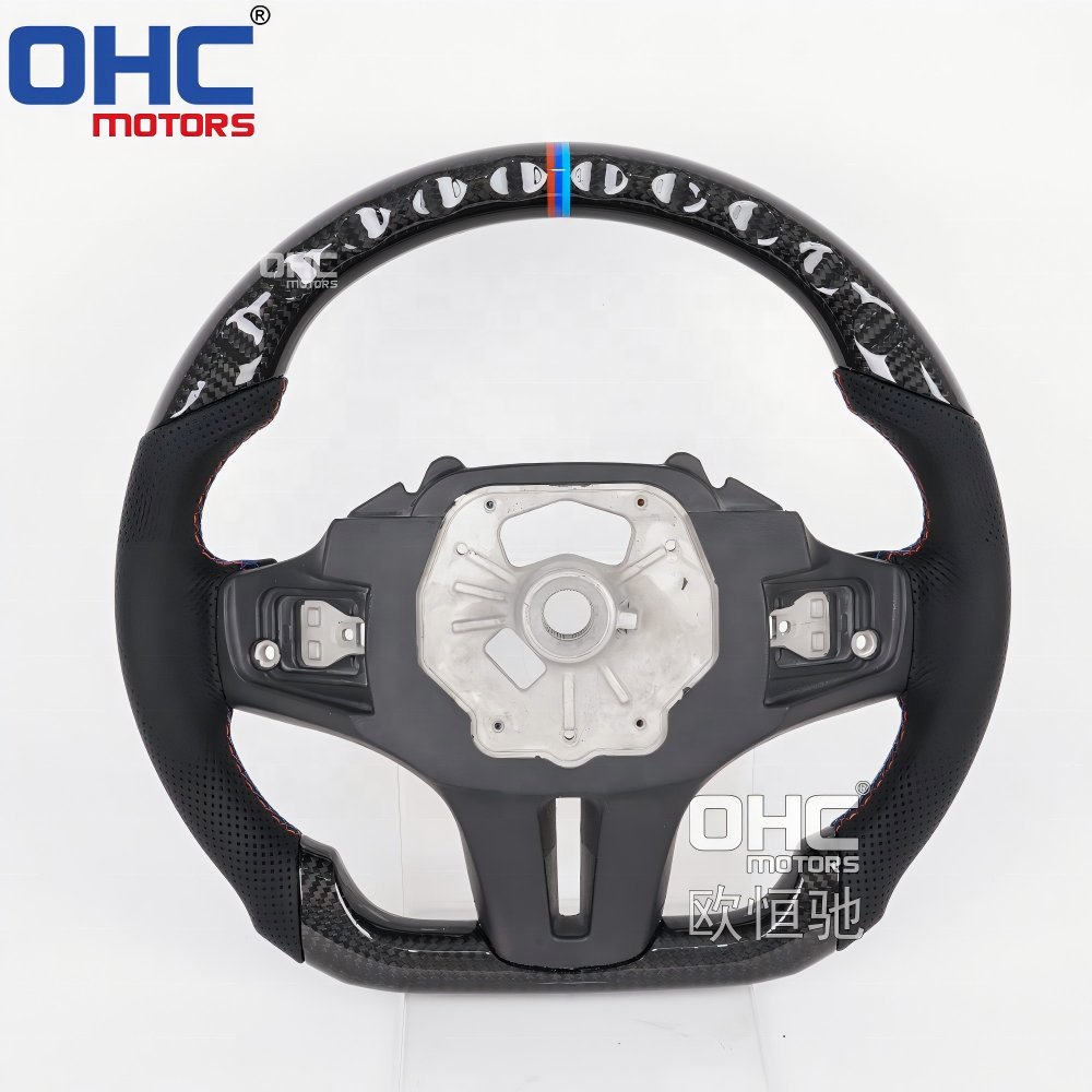 USA In Stock M3 3 Series M Sport Carbon Fiber Steering Wheel For Bmw G21 G20 G Chassis Steering Wheel 2020 2021 2022 2023 2024