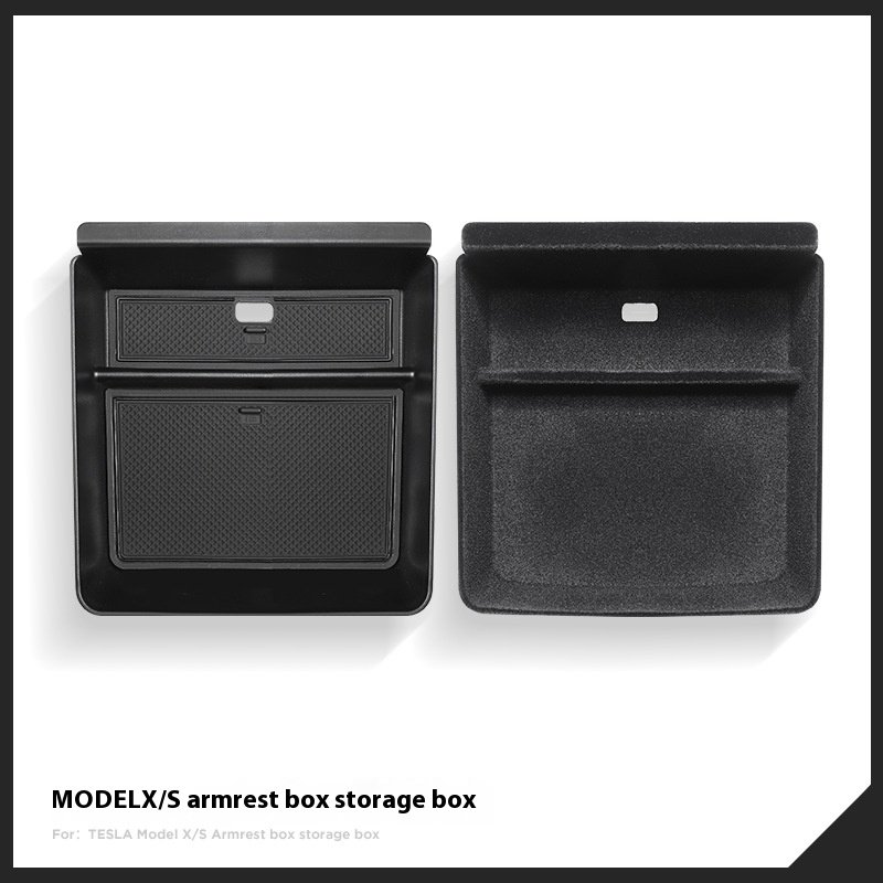 ABS Material Central Control Armrest Box Storage Modification Accessories Interior Kits 22 Tesla MODEL X/S S Tissue Storage Box
