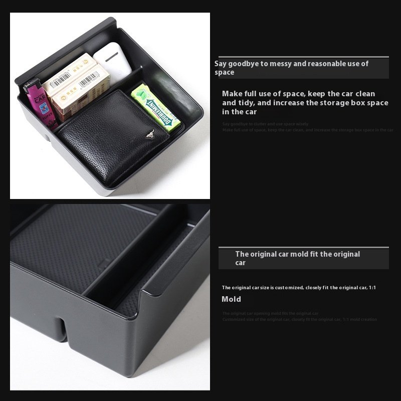 ABS Material Central Control Armrest Box Storage Modification Accessories Interior Kits 22 Tesla MODEL X/S S Tissue Storage Box