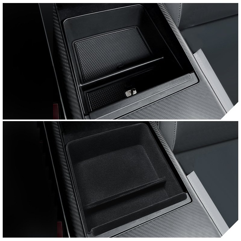 ABS Material Central Control Armrest Box Storage Modification Accessories Interior Kits 22 Tesla MODEL X/S S Tissue Storage Box
