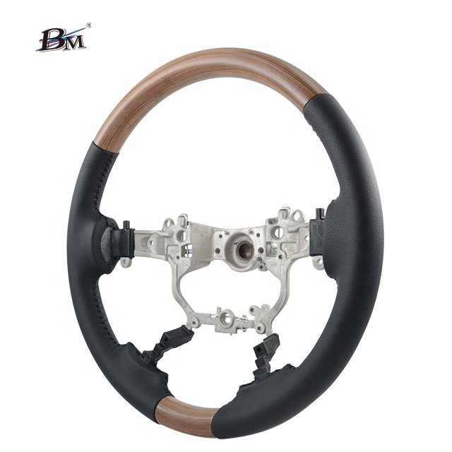 For Toyota Landcruiser FJ200 Alphard Vellfire 30 Crown 14th Prado FJ150 Interior Accessories For Cars Peach Wood Steering Wheel