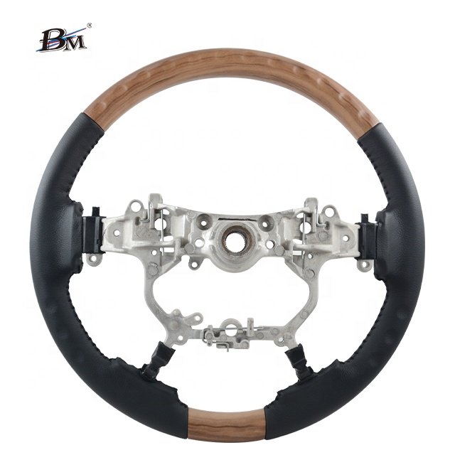 For Toyota Landcruiser FJ200 Alphard Vellfire 30 Crown 14th Prado FJ150 Interior Accessories For Cars Peach Wood Steering Wheel