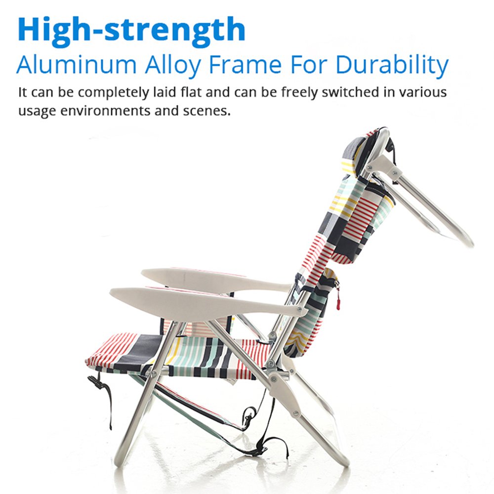 123sports Hot Sale Ultralight 4 Position Lay Flat Adjustable Aluminum Alloy Utopia Breeze Beach Chair Camping Chair