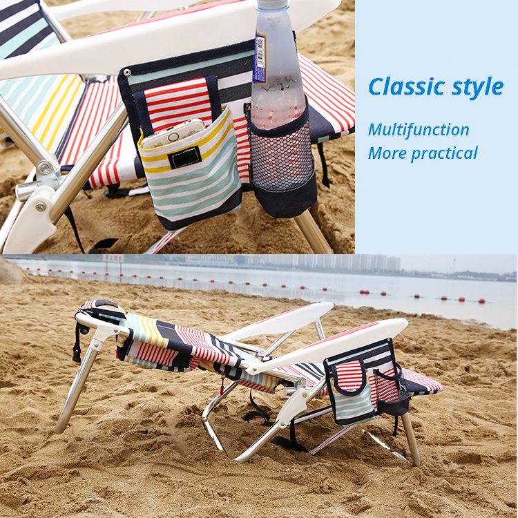 123sports Hot Sale Ultralight 4 Position Lay Flat Adjustable Aluminum Alloy Utopia Breeze Beach Chair Camping Chair