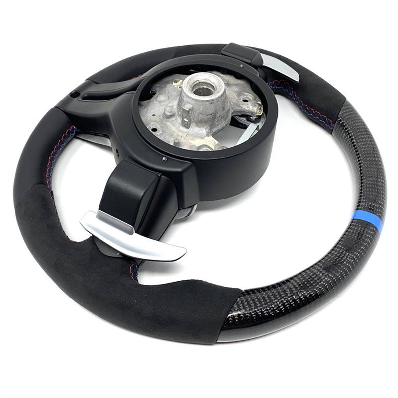 Factory Supply Custom Alcanta Leather Carbon Fiber Car Steering Wheel For BMW AUDI BENZ VW Varied Car Model