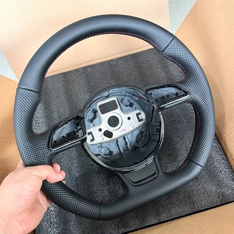 Steering wheel For Audi A4 B8 A6 Q3 A3 8V Steering Wheel Assembly Accessories Car leather steering wheel