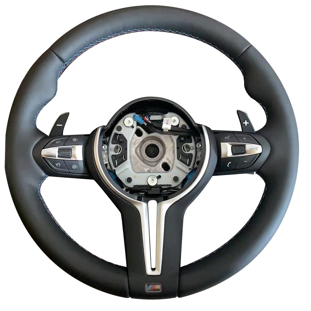 Leather Steering Wheel For BMW F10 F11 F18 F30 M6 F01 F02 F03 F06 F12 F07 F20 Custom Steering Wheel