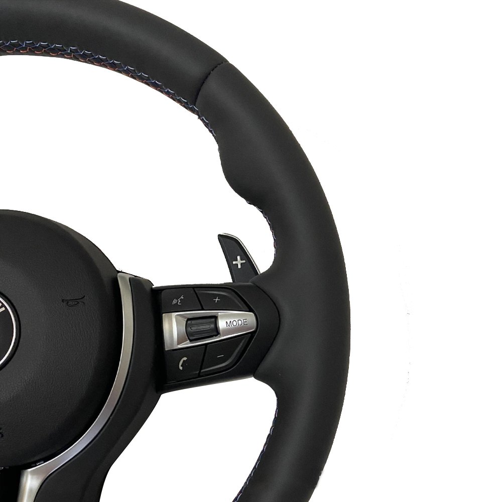 Leather Steering Wheel For BMW F10 F11 F18 F30 M6 F01 F02 F03 F06 F12 F07 F20 Custom Steering Wheel