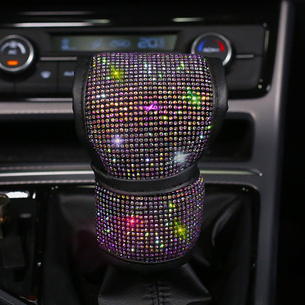 Rhinestones Gear Shift Cover Pad Auto Interior Accessories Steering Wheel Cover