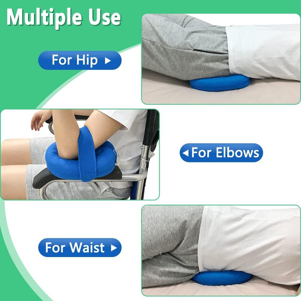 After Surgery Broken Arm Ankle Elbow Elevation Sore Care Circle Cushion Anti Pressure Armrest Blue Knee Pillow for Back Sleeping