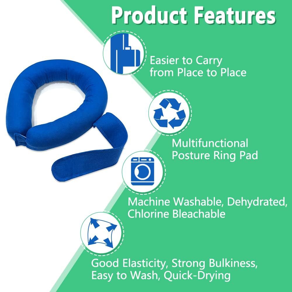After Surgery Broken Arm Ankle Elbow Elevation Sore Care Circle Cushion Anti Pressure Armrest Blue Knee Pillow for Back Sleeping