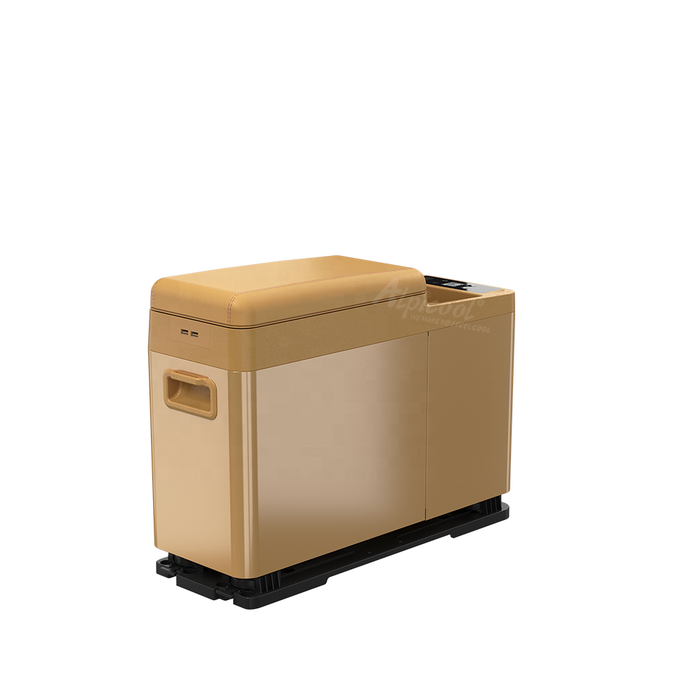 CF8 Alpicool Colorful Individual Mini Car Fridge DC 12V for Centre Armrest in Car Truck Refrigerator with Built in Battery