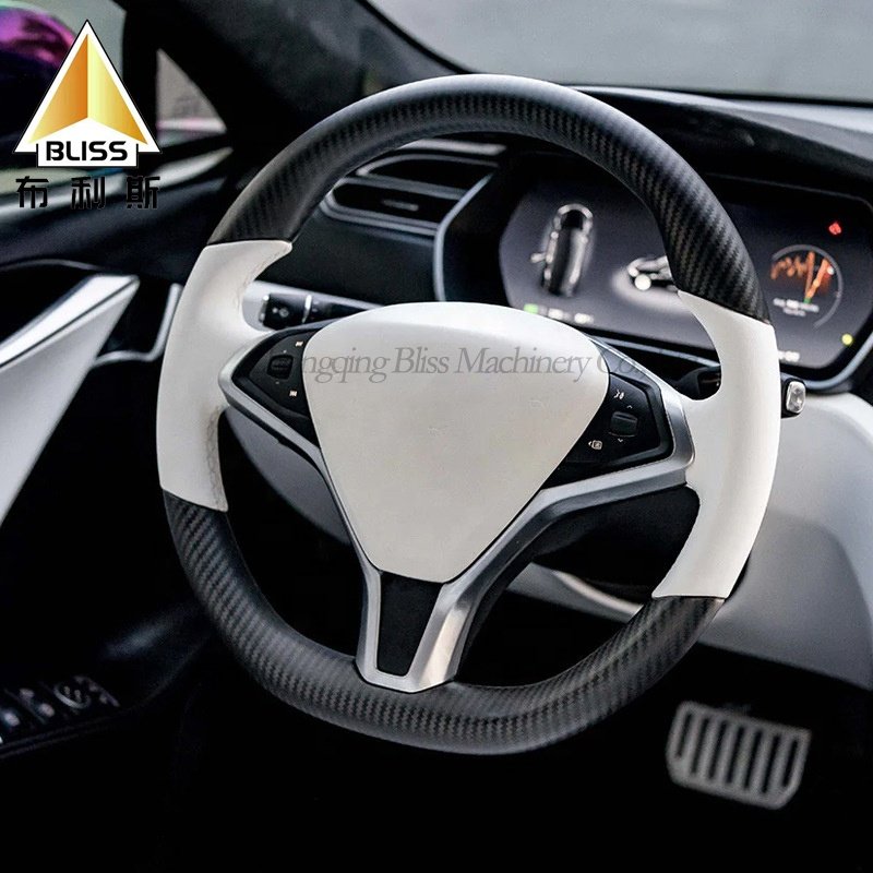 Steering Wheel Car Steering Wheel Cover Leather Steering Wheel Horn Button Button Universal For Tesla Model S