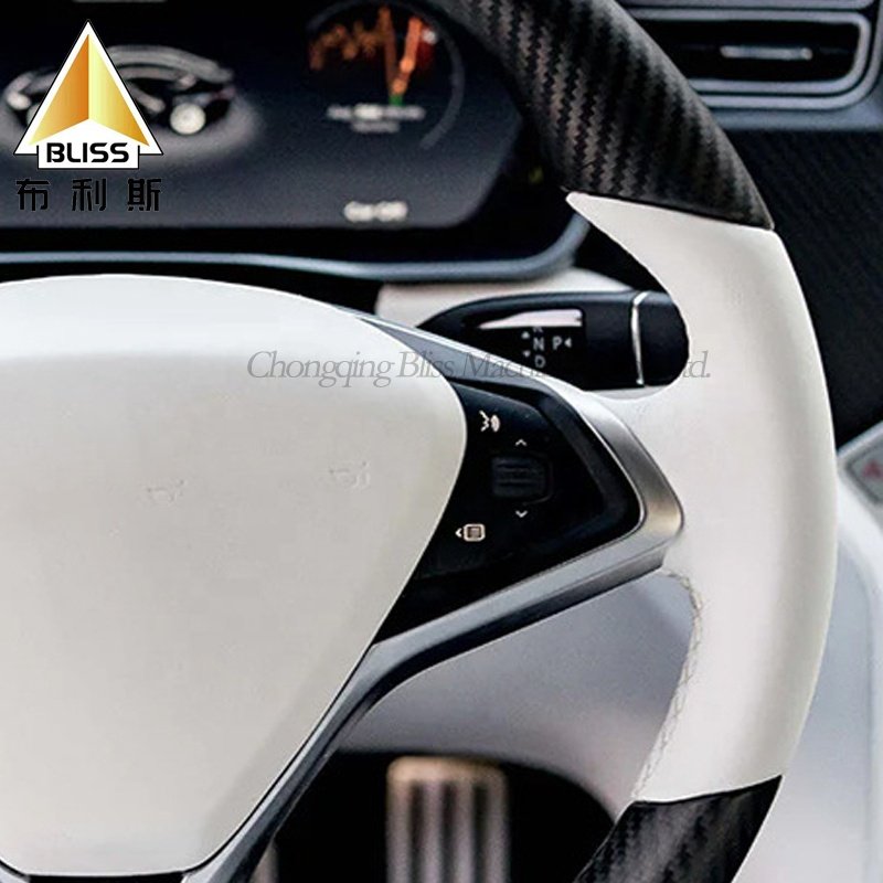 Steering Wheel Car Steering Wheel Cover Leather Steering Wheel Horn Button Button Universal For Tesla Model S