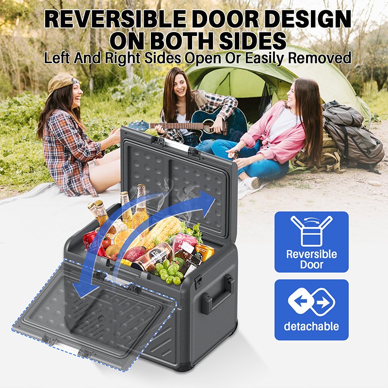 Factory Direct Sale AC/DC Car Fridge 12v Mini Car Fridge Portable Compressor Car Fridge Freezer for Brand Quality 2024 Original
