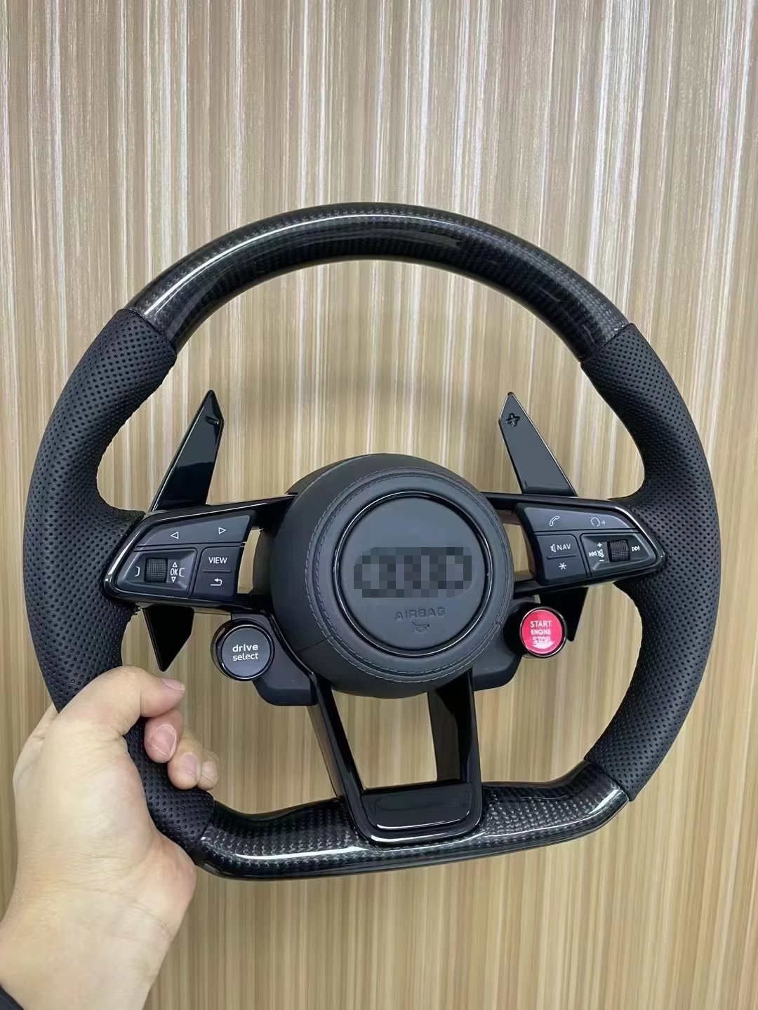 car accessories carbon fiber steering wheel for Audi RS3 A3