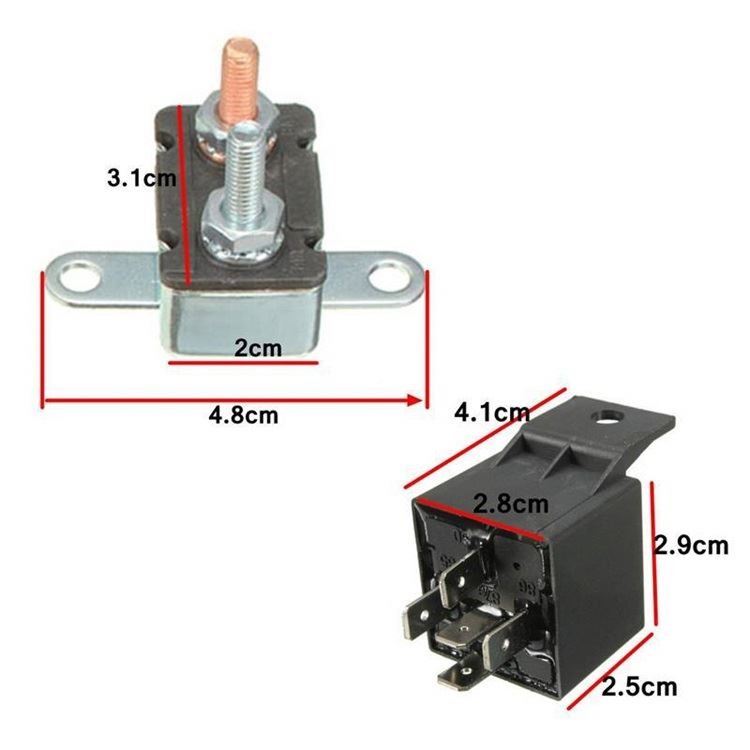 3/8'' 18 NPT 210-195 Degree 4 Pins Auto Cooling Fan 4 Pins Relay Kit