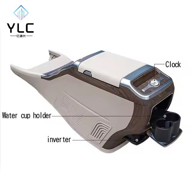 YLC Central Armrest Box Storage Box with Refrigerator Armrest Box Vito V250 V260 W447 V-Class Interior Modification and Upgradi