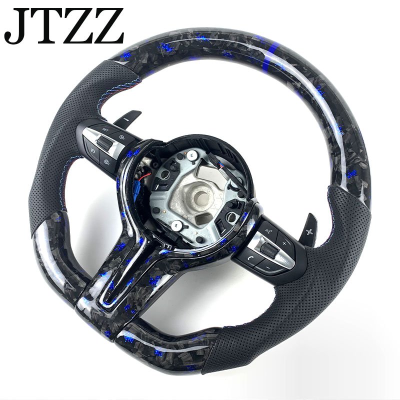 Customized Car steering wheel FOR BMW F01F02F03F04F06 F10 F11 F12 F13 F15 F16 5 6 7 series Forged carbon fiber steering wheel
