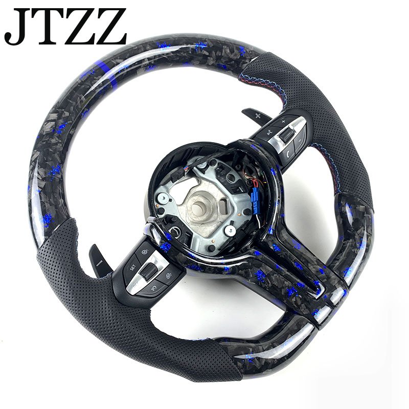Customized Car steering wheel FOR BMW F01F02F03F04F06 F10 F11 F12 F13 F15 F16 5 6 7 series Forged carbon fiber steering wheel