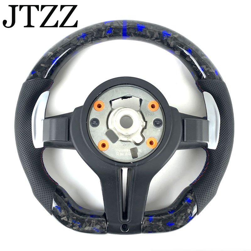 Customized Car steering wheel FOR BMW F01F02F03F04F06 F10 F11 F12 F13 F15 F16 5 6 7 series Forged carbon fiber steering wheel