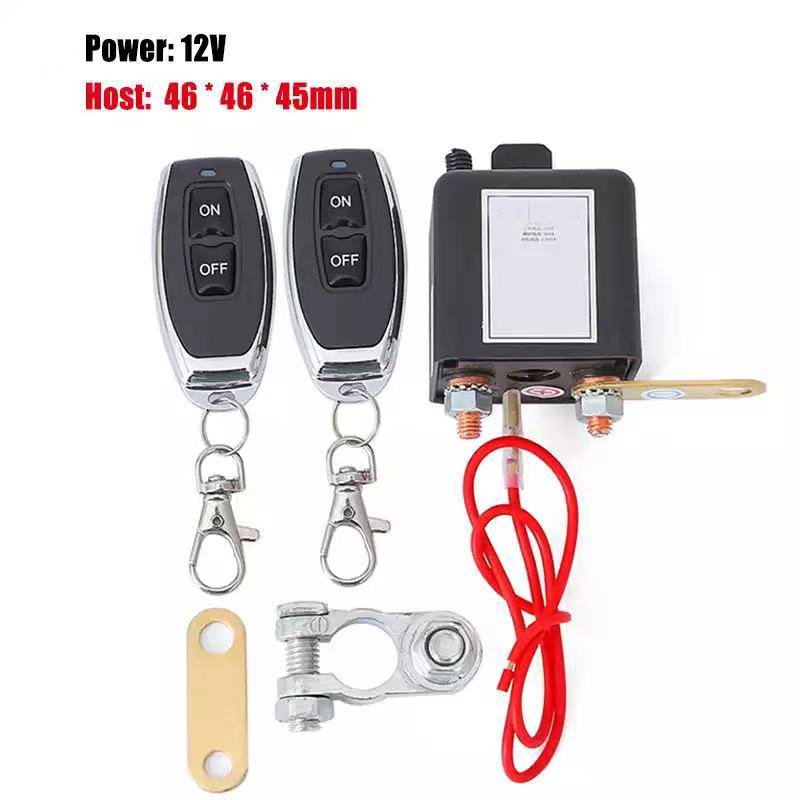 Universal Auto Car Wireless Remote Control Power Off Relay 12V 24V Battery Disconnect Cut Off Isolator Master Switch 200A