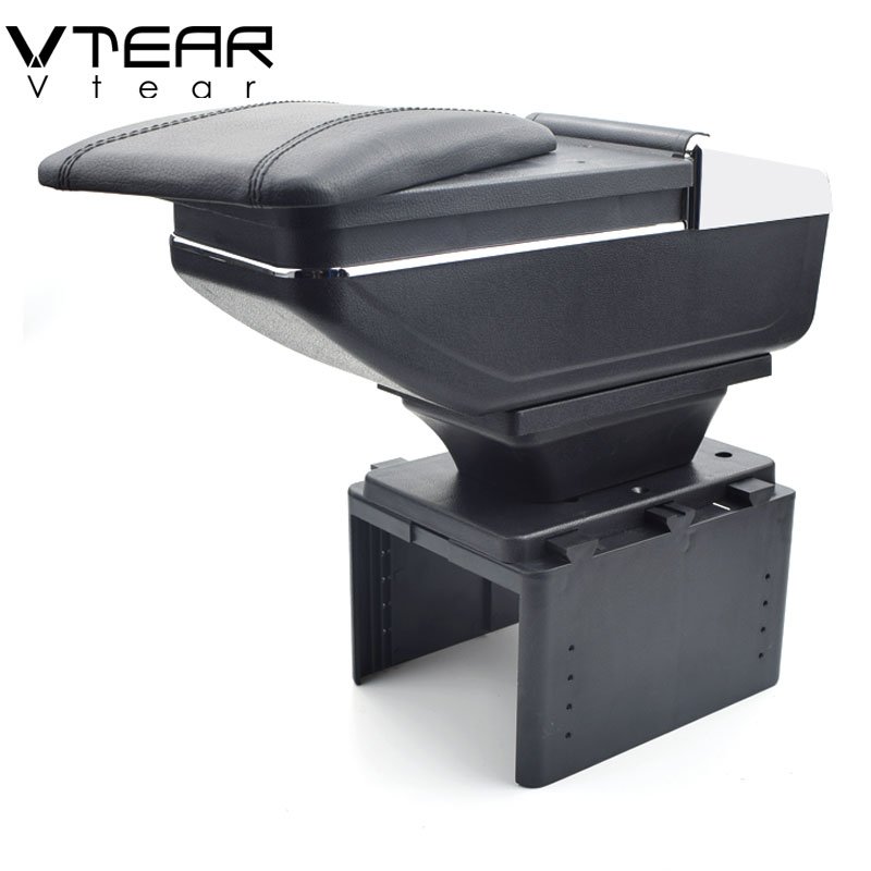 Vtear for Fiat Punto Palio Brava Bravo 500 Linea Marea Armrest Central Store Content Storage Box Interior Arm Rest Accessories