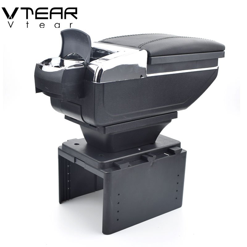 Vtear for Fiat Punto Palio Brava Bravo 500 Linea Marea Armrest Central Store Content Storage Box Interior Arm Rest Accessories