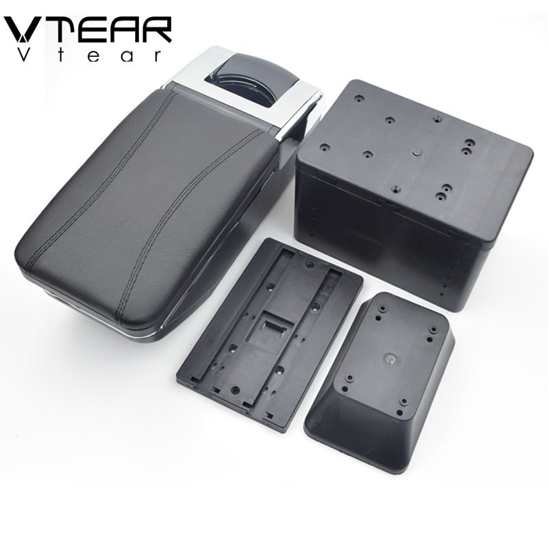Vtear for Fiat Punto Palio Brava Bravo 500 Linea Marea Armrest Central Store Content Storage Box Interior Arm Rest Accessories