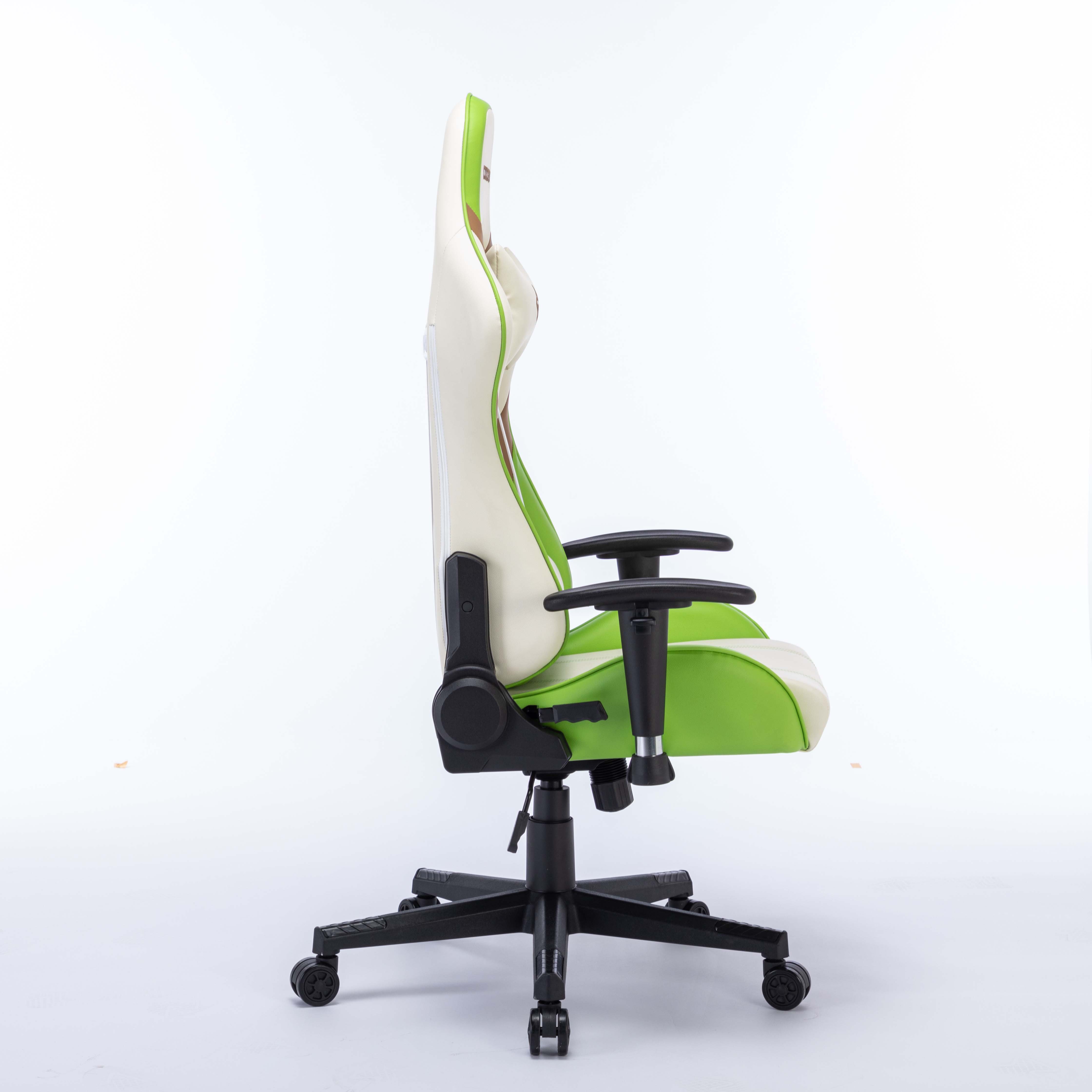 Professional Ergonomic Swivel Office Chair Green PVC Leather Modern Gaming Chair for Adults