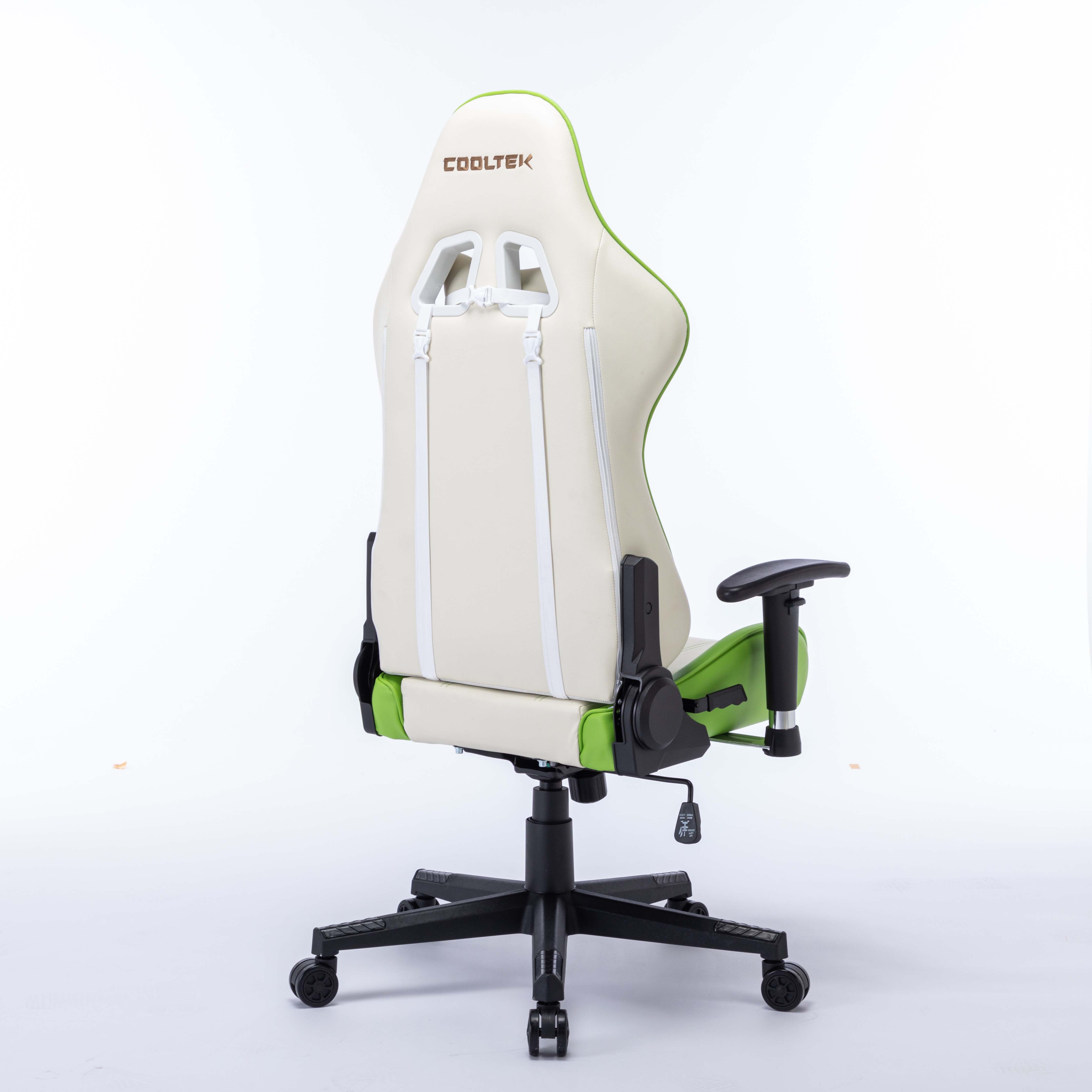 Professional Ergonomic Swivel Office Chair Green PVC Leather Modern Gaming Chair for Adults