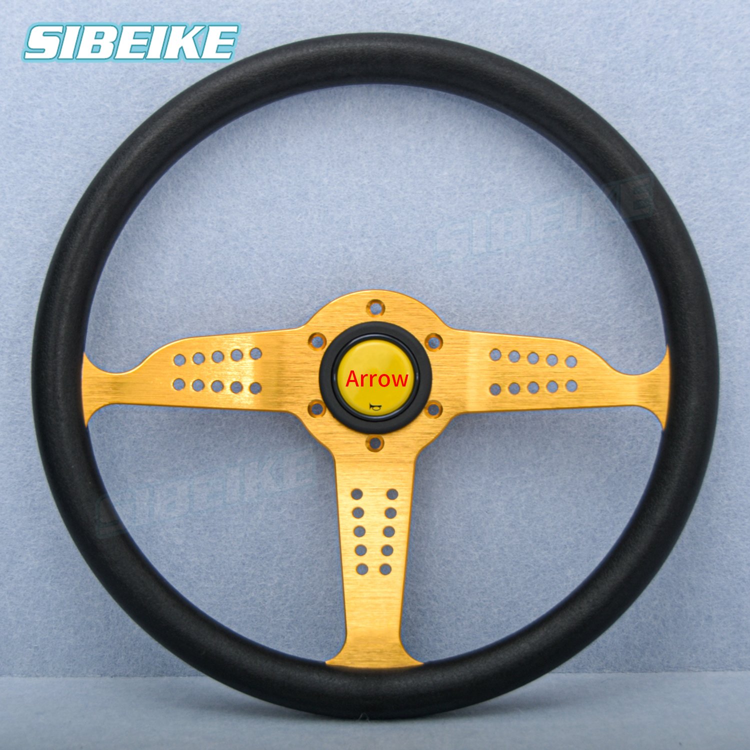 14Inch JDM Grand Prix PU Steering Wheel Universal Sim Racing Sport Steering Wheel Volantes Car Accessories