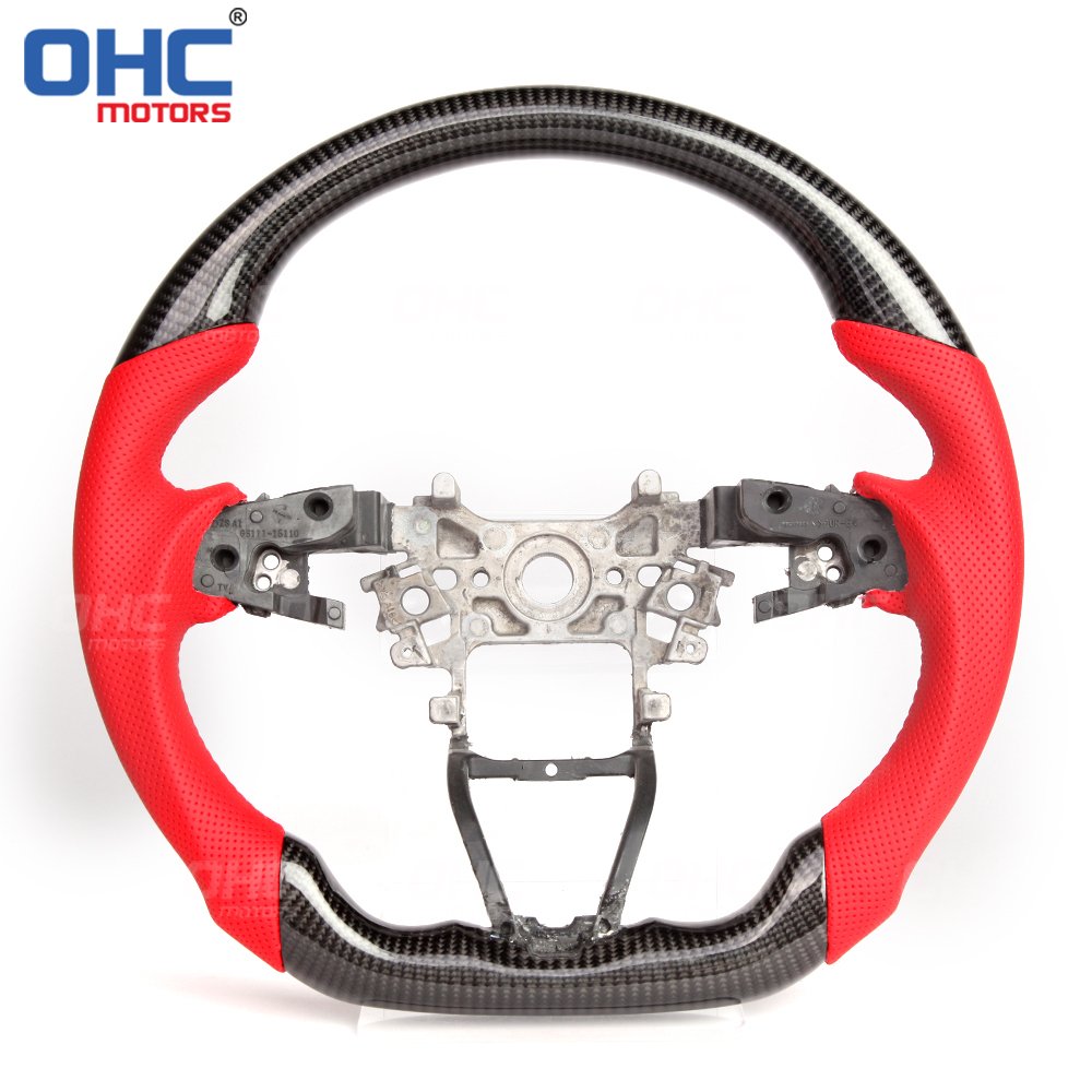 Customizable Real Carbon Fiber Steering Wheel fit for Honda Accord LED Steering Wheel ohc motors