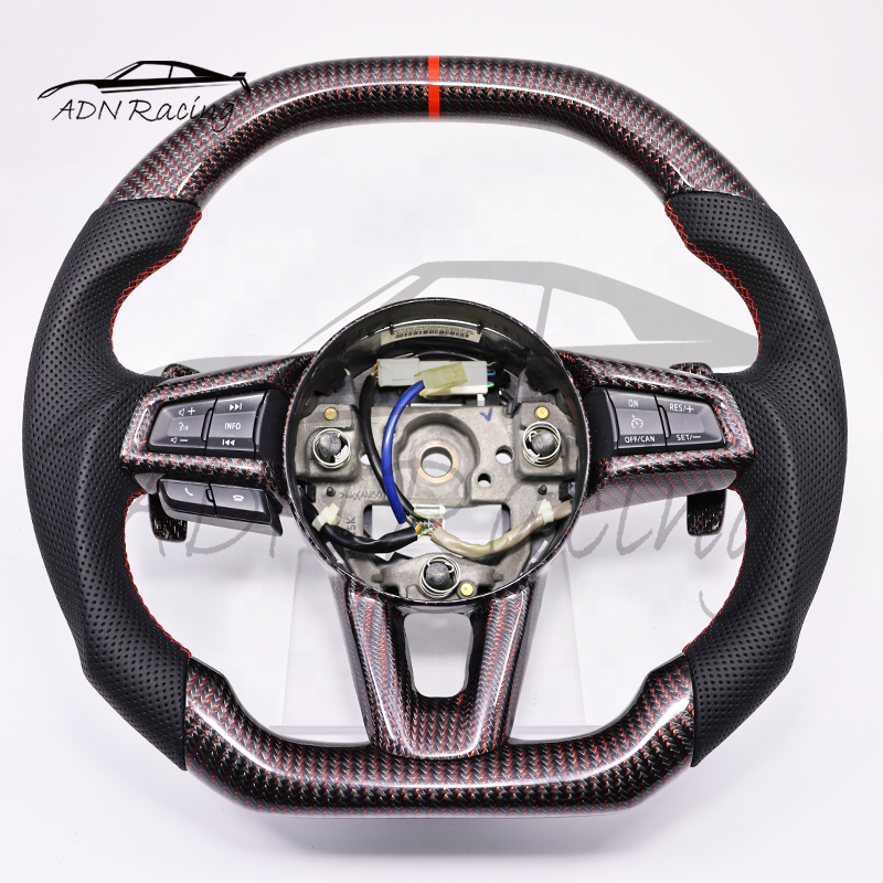 Carbon Fiber Steering Wheel For MAZDA MX5 Miata 2016-2024