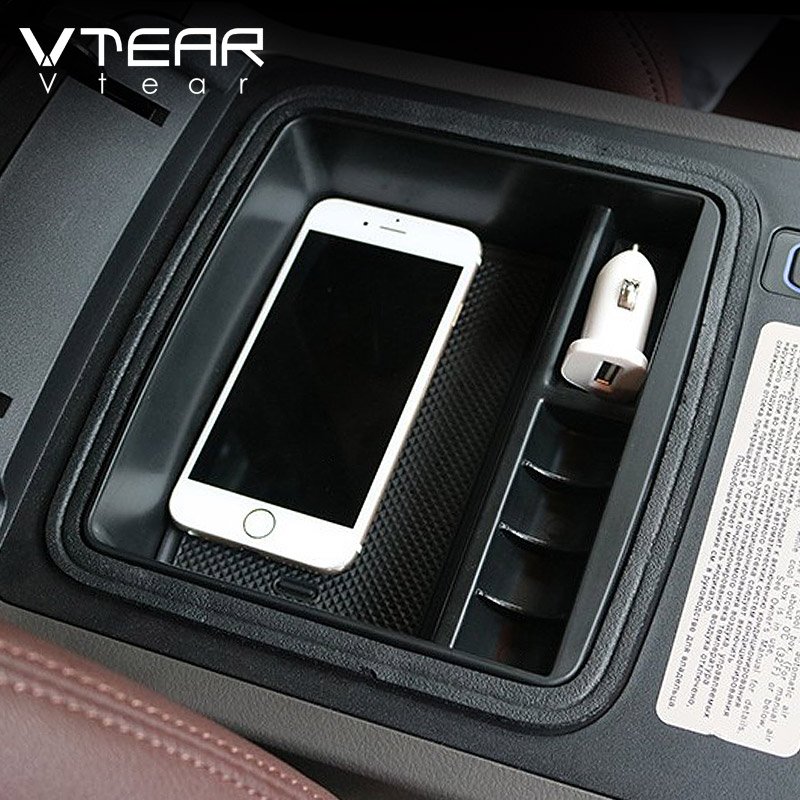 Vtear for toyota Prado Car Armrest Storage Box Central Container Holder Styling Insert Tray Clapboard case Auto Accessories03-19