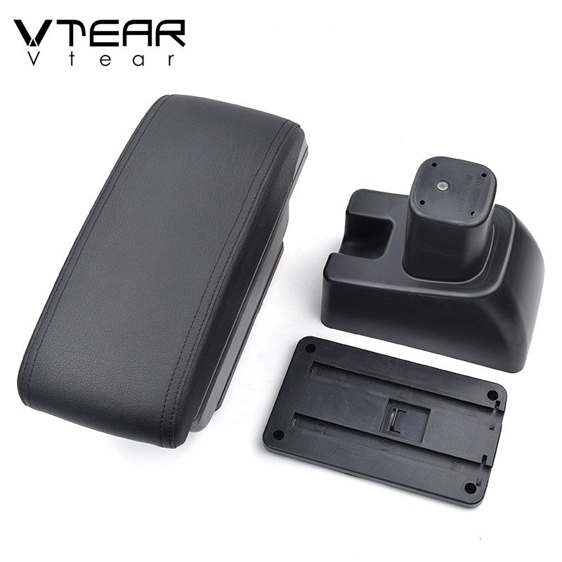 Vtear for Toyota Wigo Armrest Box USB Charging Heighten Double Layer Central Store Content Cup Holder Ashtray Accessories 15-20