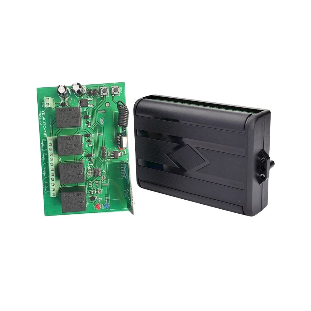 4 Relay 433Mhz or 315mhz Wireless RF Remote Control Switch for Garage Door/gate Open Close YET404PC