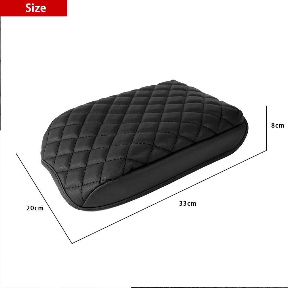 Car Central Armrest Box Soft Cover Center Console Cushion Protection Waterproof PU Leather Arm Rest Pads for Tacoma