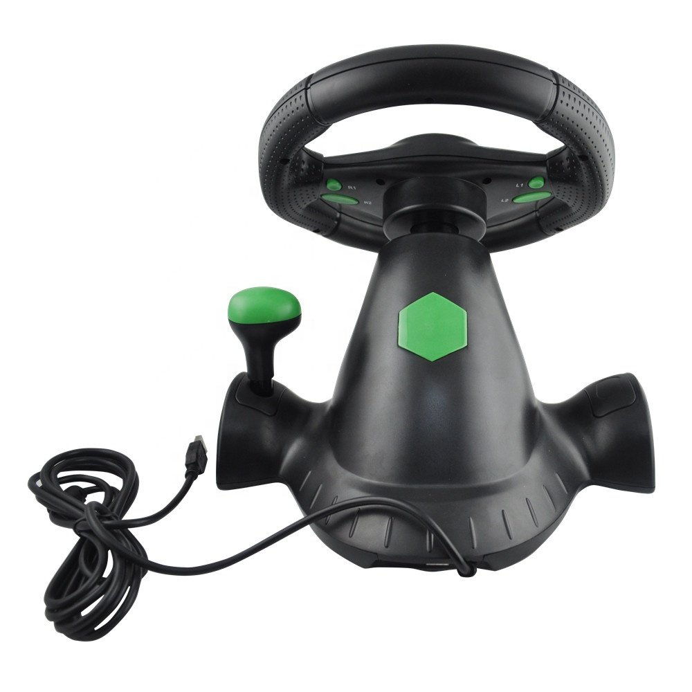 Hot Sell Game Racing Wheel Game Steering Wheel Video Gaming Steering Wheel For Xbox360, PS3, PS2 PC Gaming